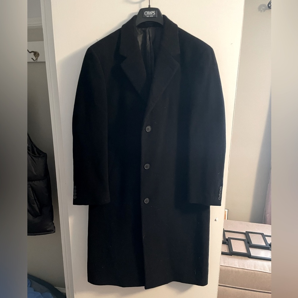 Chaps Wool blend Top Coat, trench coat, men’s 40R